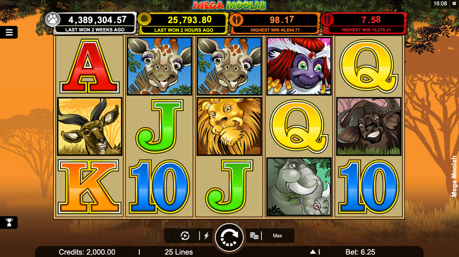 Mega Moolah slot